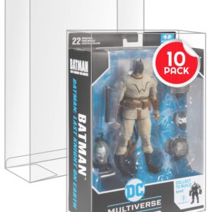 EVORETRO Action Figure Boxed Case Protector for McFarlane DC Multiverse BAF 7-in Figures - 10-Pack 0.40mm Thick Clear PET Plastic Display, Achive-Grade Storage. Keep Your Collection in Mint Condition