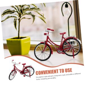 Garneck 1/10 Scale Bike Model Mini Model Bike Ornament Bike Toy Toy Bike Finger Bicycles Model Classical Bike Toy