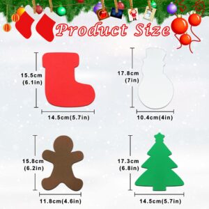 JULBEAR 260Pcs DIY Christmas Foam Crafts Kits for Kids Making Crafts Christmas Party Favors Christmas Foam Stickers Art Ornament Stickers Christmas Craft Decoration Party Supplies