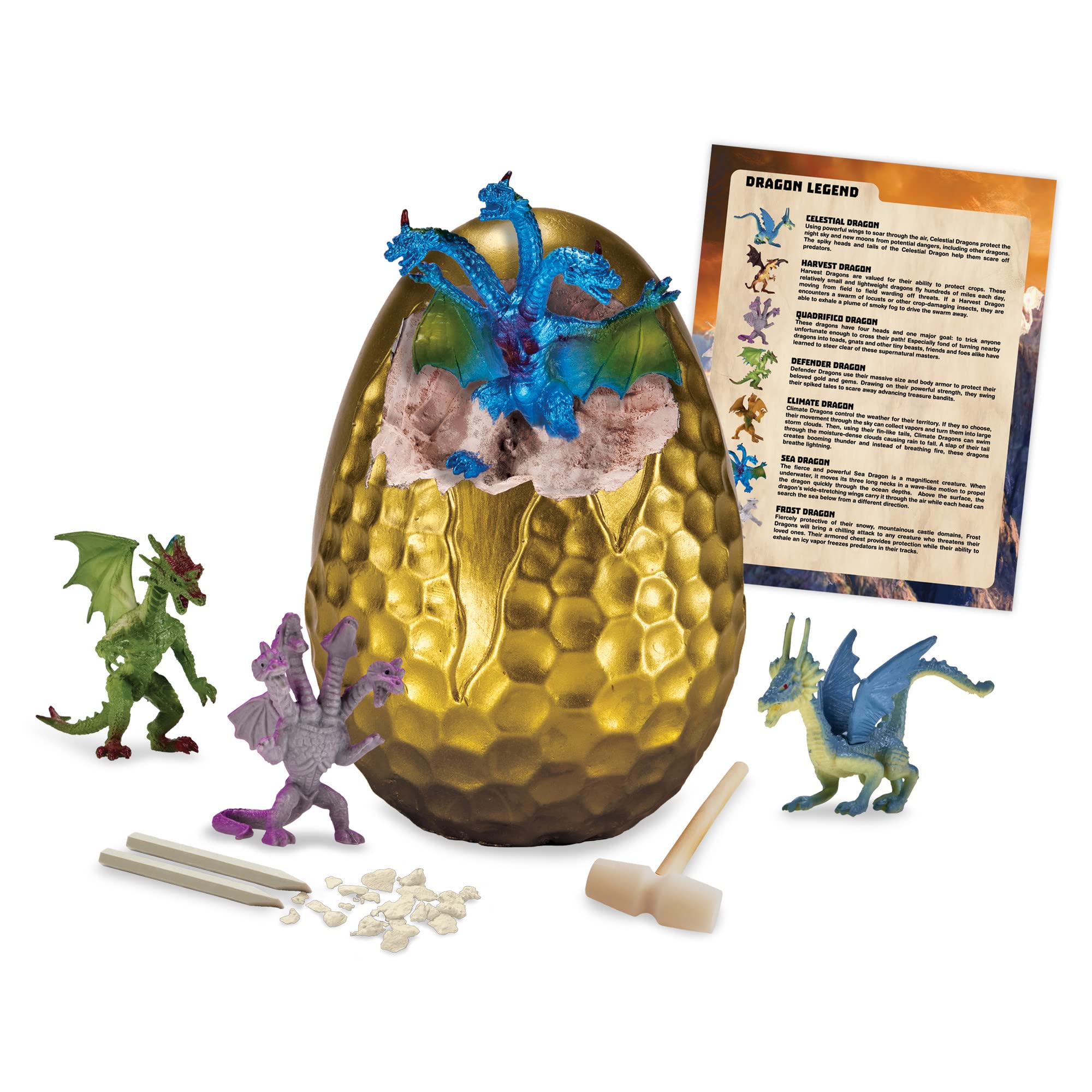 MindWare Dig It Up! Discoveries The Big Egg Dragons - Ages 4+ - Includes 7 Dragons in 1 Huge Egg