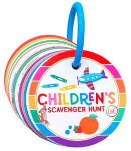 lmc products children's scavenger hunt cards | toddler activities for 2, 3 year olds & up | toddlers activity | learning games for kids