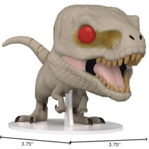 POP Jurassic World Dominion - Atrociraptor (Ghost) Funko Vinyl Figure (Bundled with Compatible Box Protector Case), Multicolor, 3.75 inches