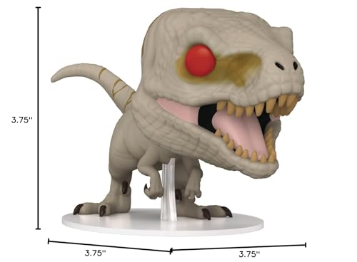 POP Jurassic World Dominion - Atrociraptor (Ghost) Funko Vinyl Figure (Bundled with Compatible Box Protector Case), Multicolor, 3.75 inches