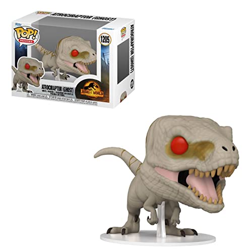 POP Jurassic World Dominion - Atrociraptor (Ghost) Funko Vinyl Figure (Bundled with Compatible Box Protector Case), Multicolor, 3.75 inches