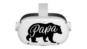 papa bear - oculus quest 2 - decals - black