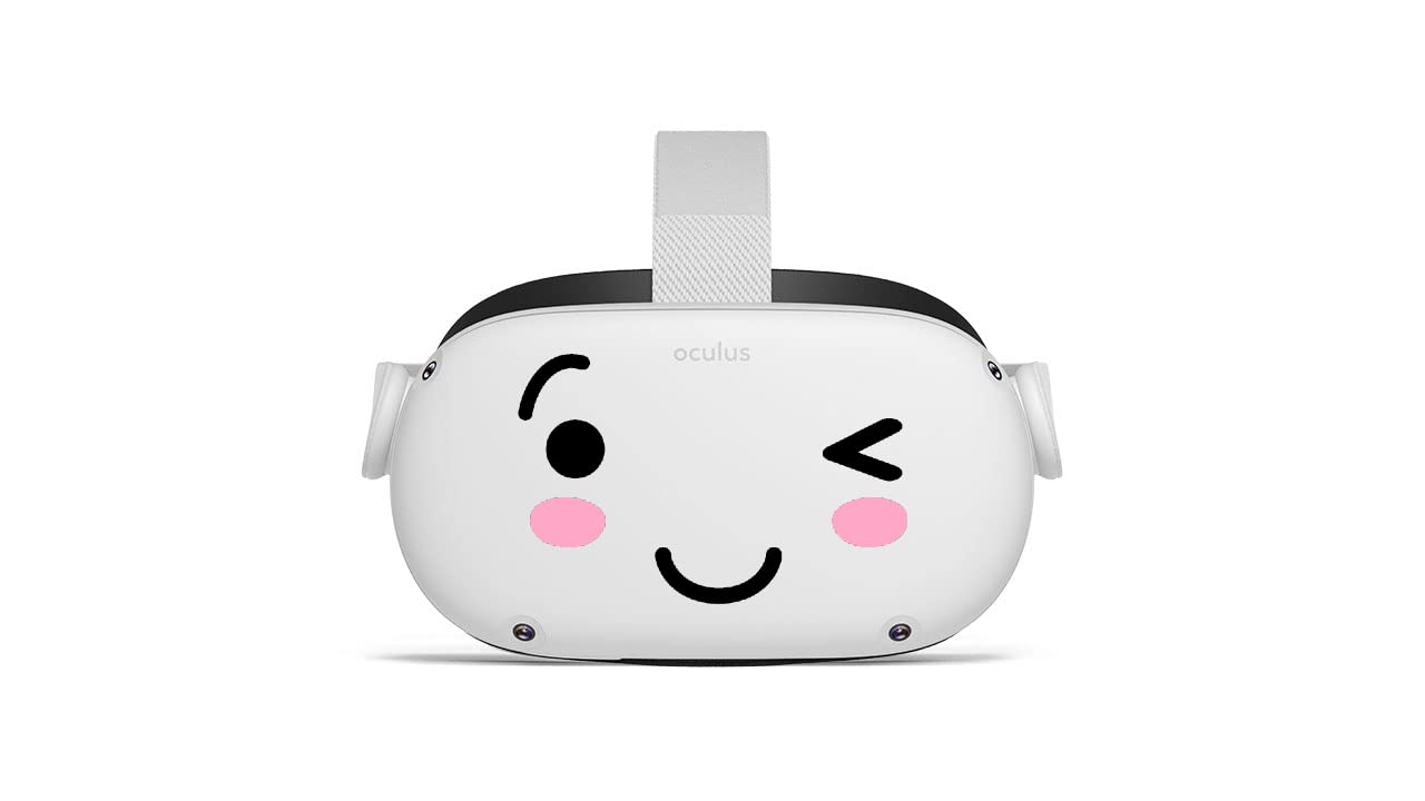 UwU Wink Face - Oculus Quest 2 - Decals - Black & Pink