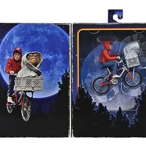 NECA - E.T. The Extra-Terrestrial 40th Anniversary 7″ Scale Action Figure – Elliott & E.T. on Bicycle