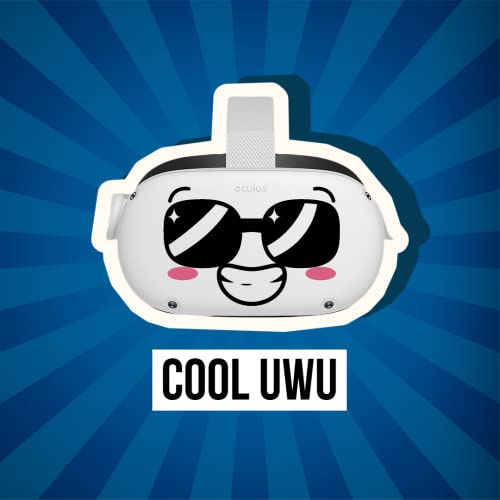 Cool UwU Eyes - Oculus Quest 2 - Decals - Black