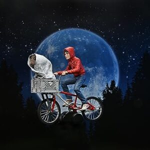 NECA - E.T. The Extra-Terrestrial 40th Anniversary 7″ Scale Action Figure – Elliott & E.T. on Bicycle