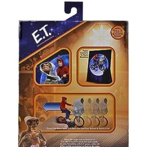 NECA - E.T. The Extra-Terrestrial 40th Anniversary 7″ Scale Action Figure – Elliott & E.T. on Bicycle