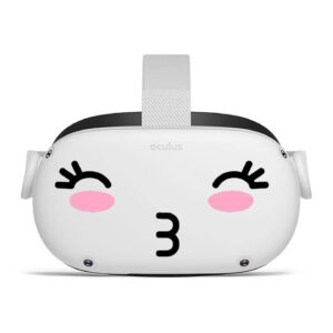 UwU Kiss Face - Oculus Quest 2 - Decals - Black & Pink