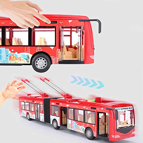 AUHX Kids Toy Bus, Electronic Toy Bus, Simulates for Kids Children