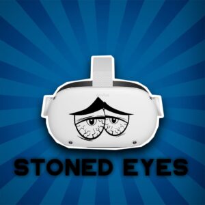 Stoned Eyes Version 2 - Oculus Quest 2 - Decals - Black