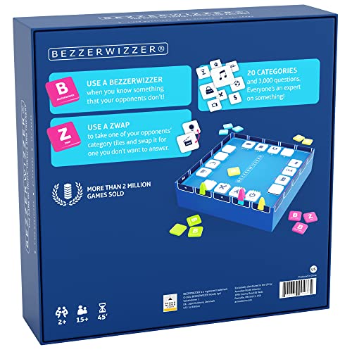 Bezzerwizzer Party Game (US Edition) - Trivia, Tactics, and Trickery for Epic Game Nights! Great for Family Game Night, Ages 14+, 2+ Players, 45 Minute Playtime, Made by Bezzerwizzer