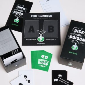 Pick Your Poison After Dark + Expansion Set Party Game - The “What Would You Rather Do?” Adult Card Game for College Students, Fun Parties & Board Games Night with your Group