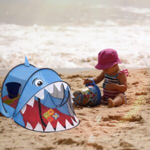 Little Bado Shark Kids Tent Indoor and Outdoor Playing Imaginative Games Toy Gifts for Boys Girls Toddlers 3 4 5 6 7 8 Years Old