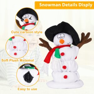 Twerking Christmas Snowman Santa Singing Dancing Snowman Santa Claus Animated Santa Christmas Plush Toys,6 English Christmas Songs