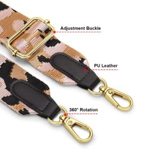 nuoku Purse Straps Replacement Crossbody Straps for Purses Straps for Handbags Luggage Straps, Leopard Print