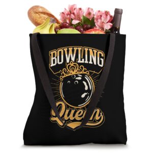 Bowling Queen Crown Bowling Girl Themed Birthday Party Tote Bag