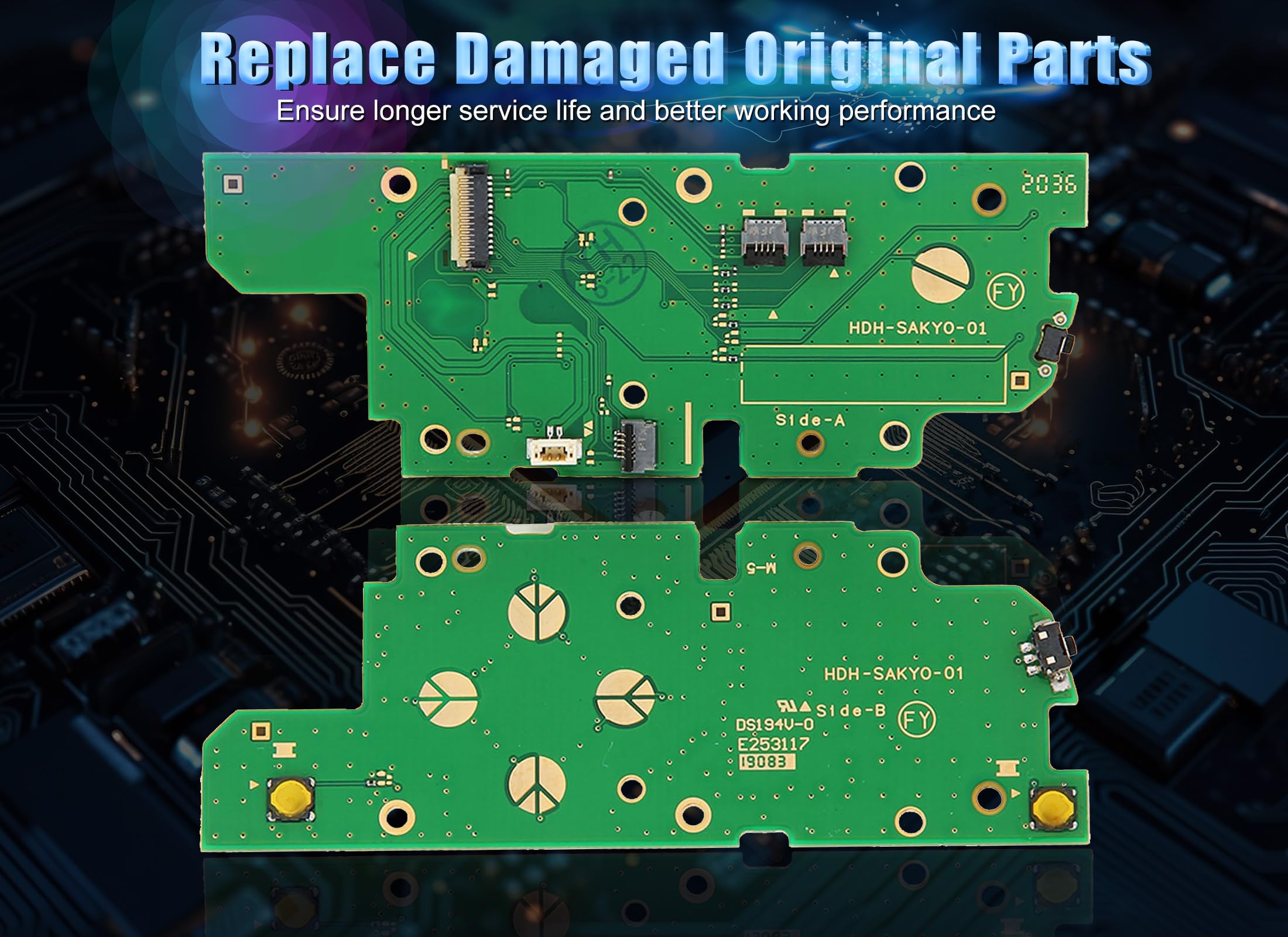 Left L Side Motherboard, for Switch Lite Left Handle, PCB Material L Side Board, Replacement Professional Game Console Key Board Part [video game]