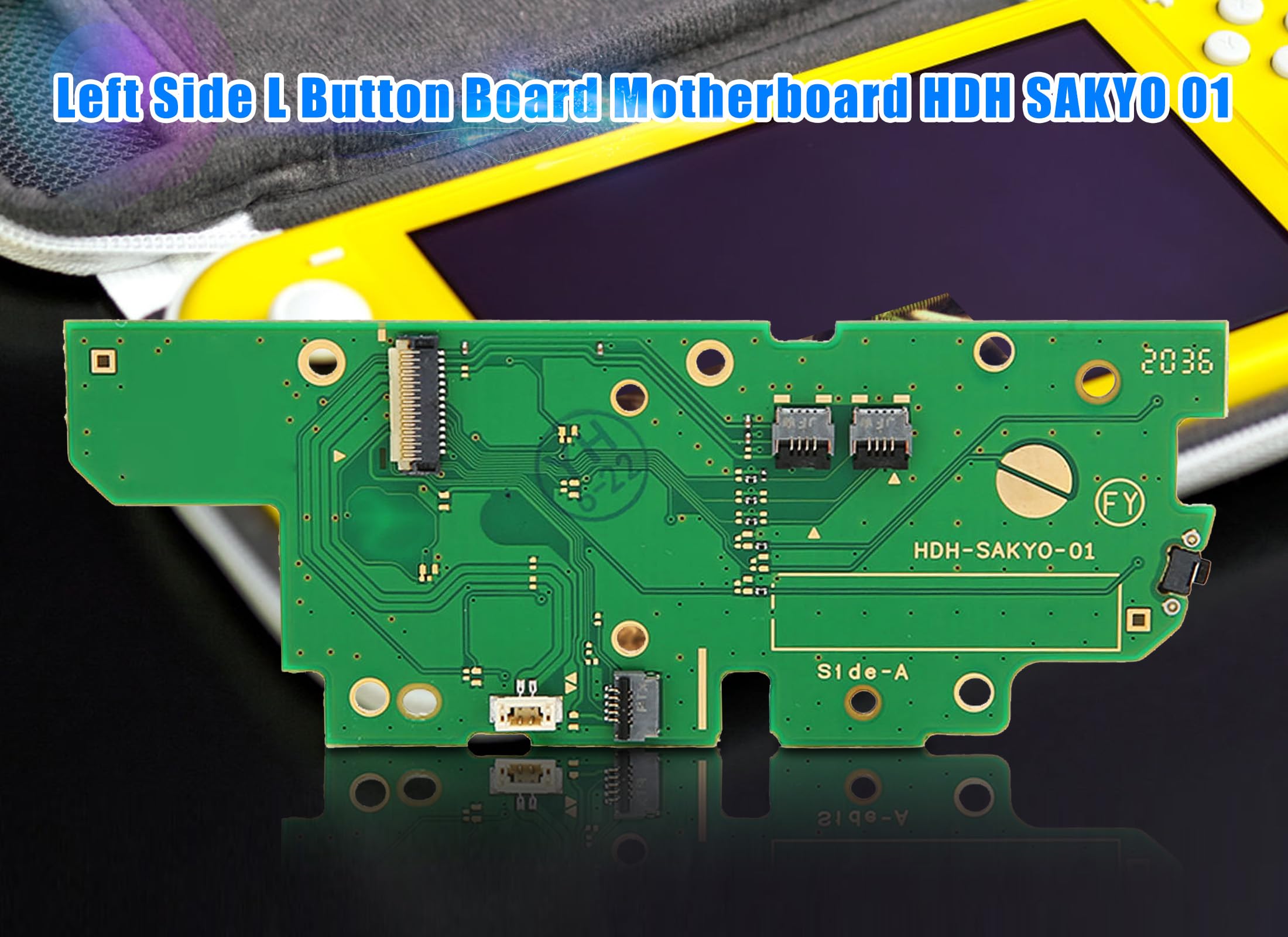 Left L Side Motherboard, for Switch Lite Left Handle, PCB Material L Side Board, Replacement Professional Game Console Key Board Part [video game]