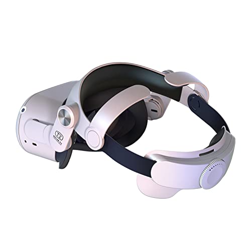 HEIXIAOYU Head Strap Oculus Quest 2 Elite Strap With External Battery T2 Magnetic Plate ABS Raw Materials Pack Holder For Enhanced Playtime VR Head Strap Comfort Strap Foldable Design (Standard issue)