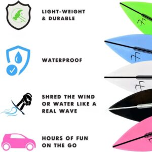 OHEPFD Finger Surfboard Toy, 1/4Pcs Creative Mini Finger Surfboard Movement Toys for Kids Teens Adults Surfers Relieve Stress, Sky Blue, 120*38*2mm