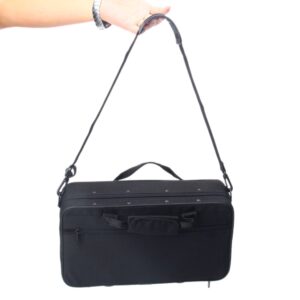 Clarinet Case Bag,Portable Lightweight Square Messenger Case for Clarinet,Black