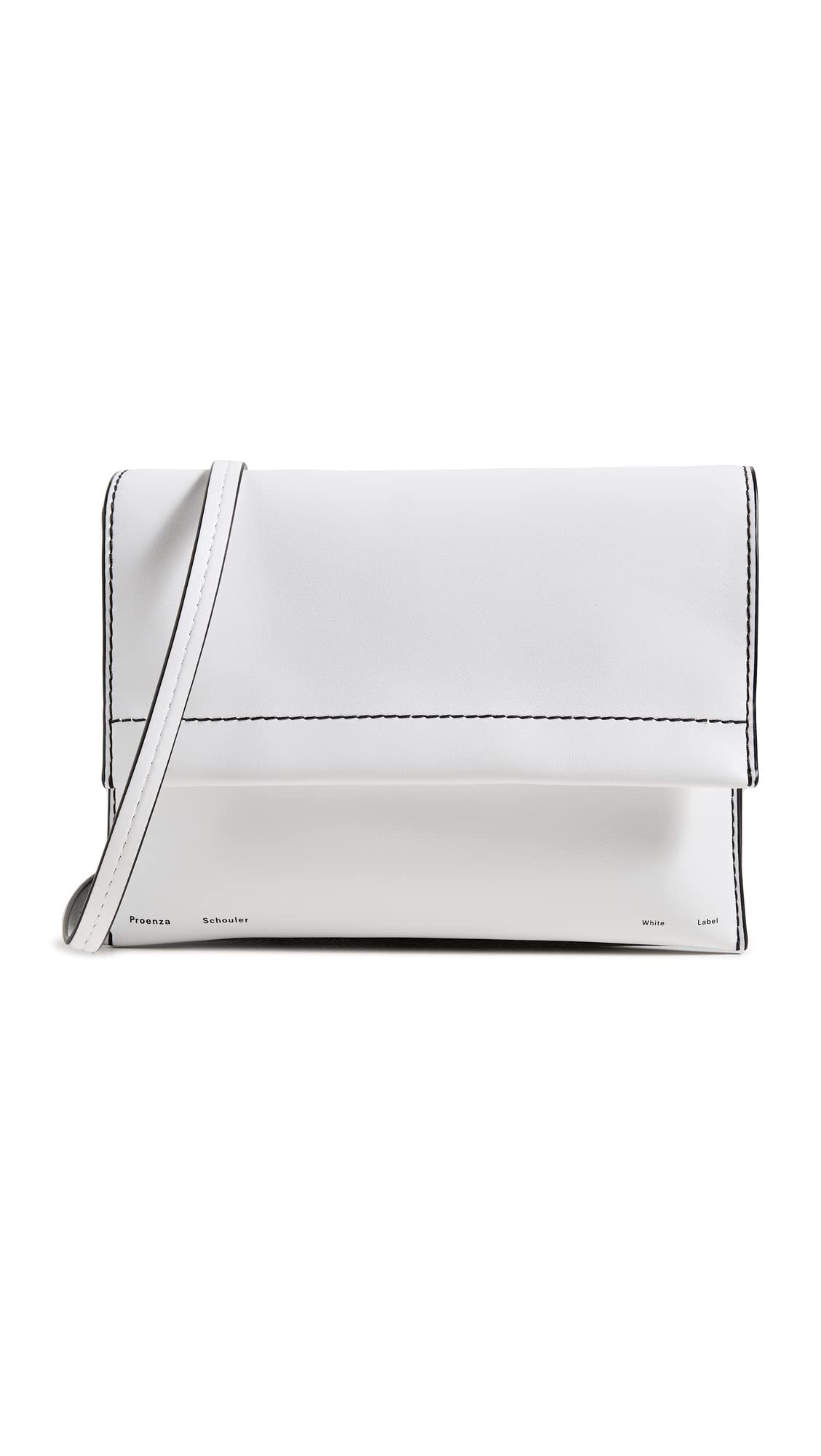 Proenza Schouler White Label Women's Accordion Flap Bag, Optic White, One Size