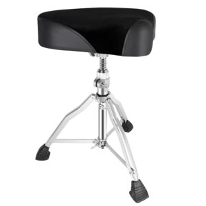 eastrock drum throne drum seat height adjustable,rotatable padded drum stools motorcycle style drum chair with anti-slip feet for drummers,adult