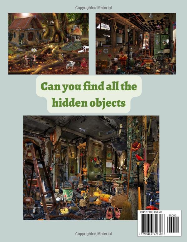 Hidden Picture Book for Adults: Seek and Find the Hidden Objects in the Pictures