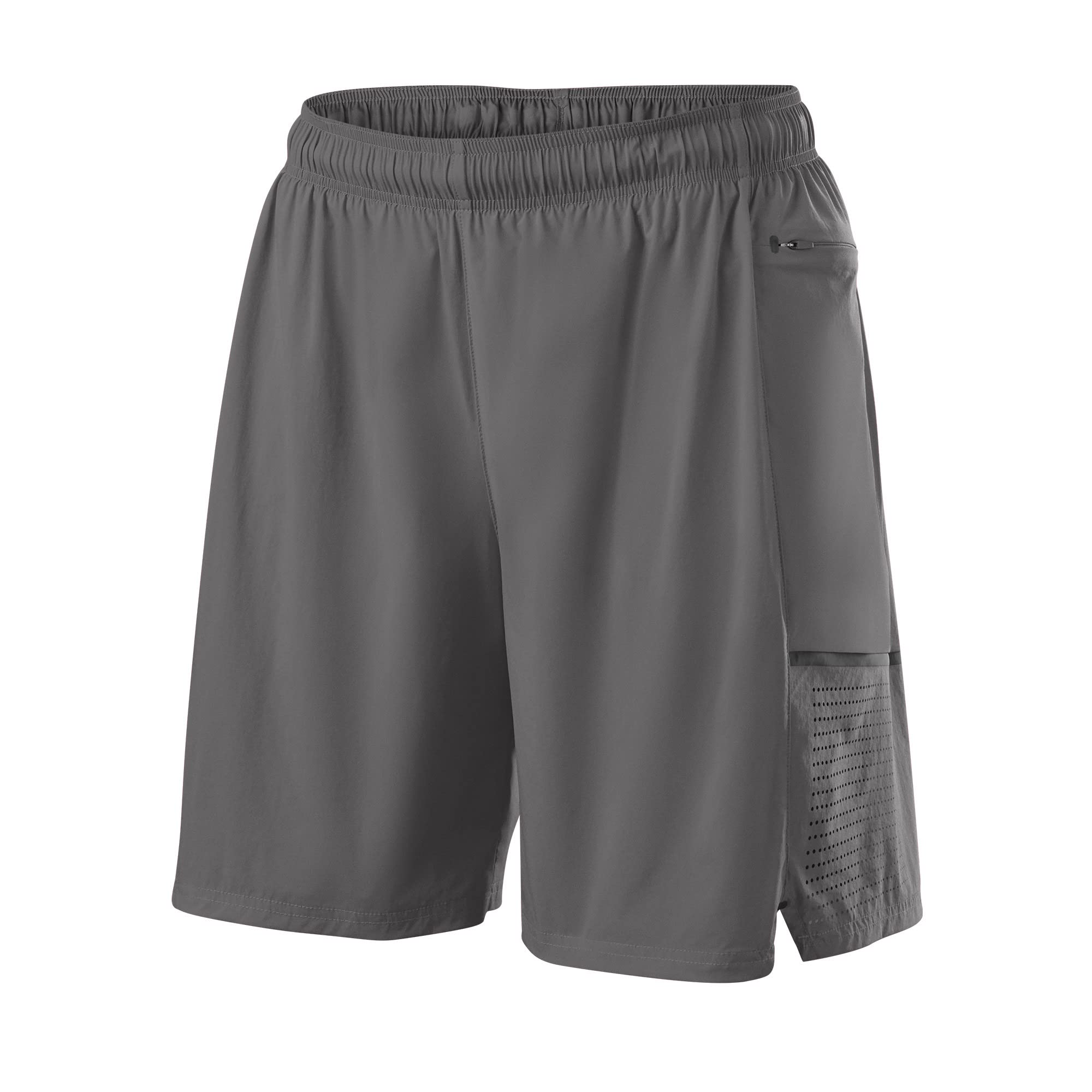 EvoShield Men's Game Changing 2-in-1 Short, Charcoal, Medium