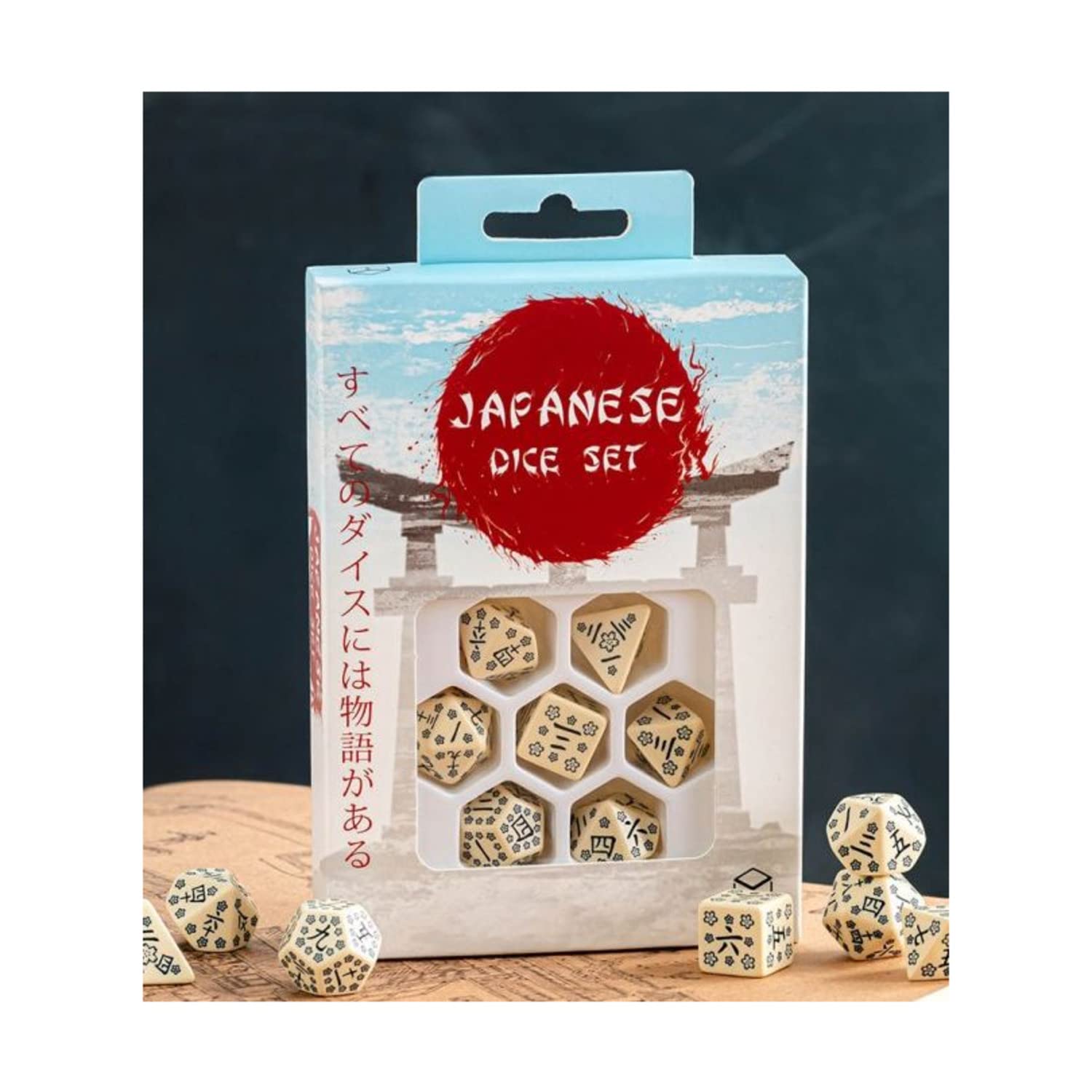 Q-Workshop Japanese Dice Set: Last Words Stone