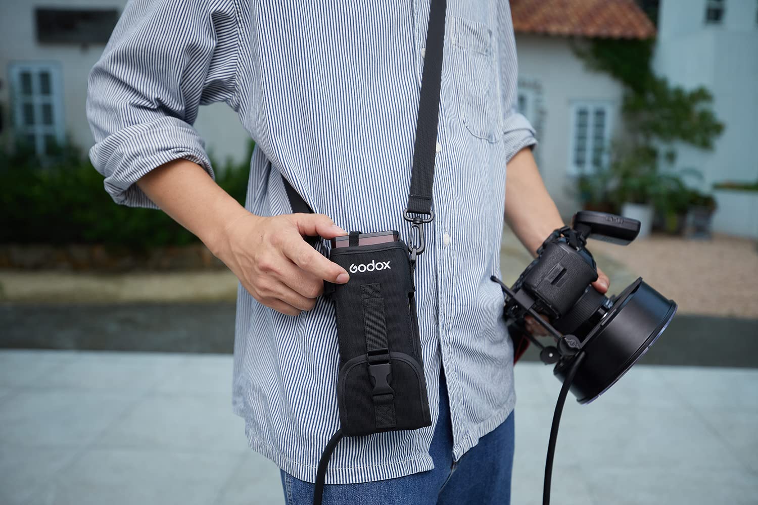 GODOX CB-57 CB57 Cross Body Mini Bag AD200Pro AD200 Pocket Flash, Portable Shoulder Straps Bag