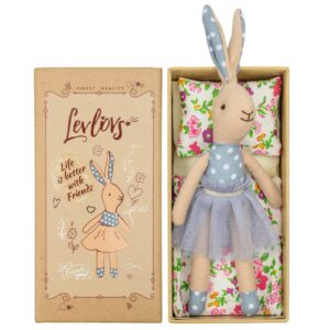 levlovs easter bunny ballerina bunny doll mouse in a matchbox and friends toy baby registry gift