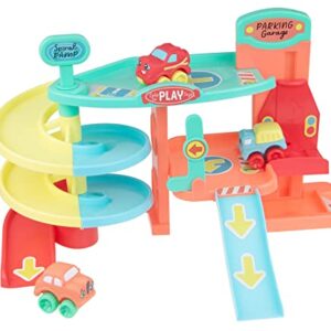 Lots to Play Toys - Multi-Story Baby Car Parking Garage - JC Toys