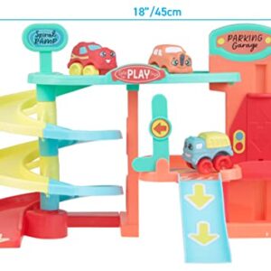 Lots to Play Toys - Multi-Story Baby Car Parking Garage - JC Toys