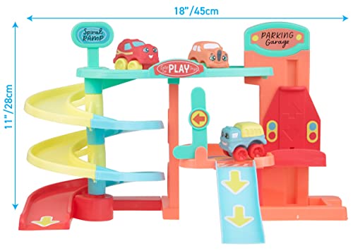 Lots to Play Toys - Multi-Story Baby Car Parking Garage - JC Toys