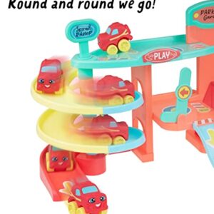 Lots to Play Toys - Multi-Story Baby Car Parking Garage - JC Toys