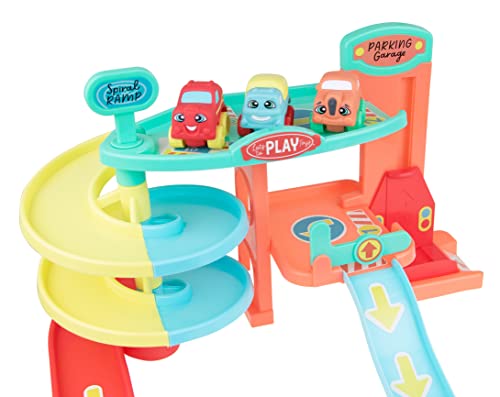 Lots to Play Toys - Multi-Story Baby Car Parking Garage - JC Toys