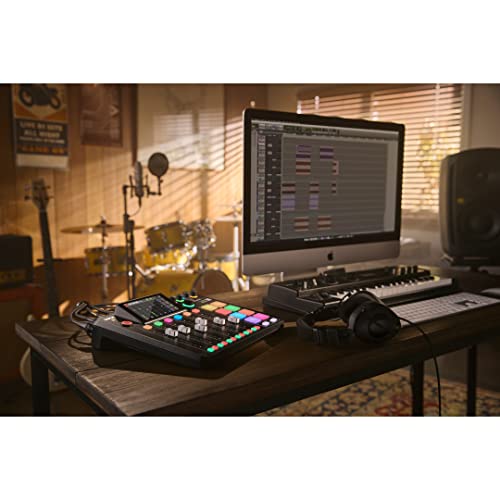 Rode RODECaster Pro II Audio Production Studio Bundle with 4x Zoom ZDM-1 Podcast Mic Packs, 32GB microSD Card and StreamEye Polishing Cloth