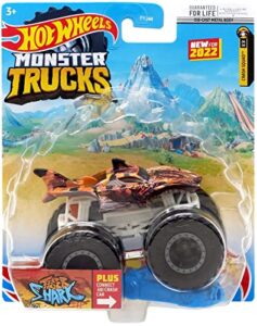 hot wheels 2022 - monster trucks - tiger shark 54/75 - crash squad 4/4