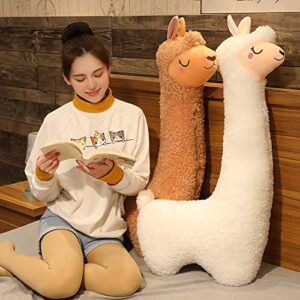 Ryttir 29.5 Inch 15% Chubbier Big Llama Stuffed Animal,Soft Weighted Llama Plush Stuffed Llama Pillow for Kids and Adults - Perfect Llama Gifts for Cuddling and Room Decoration