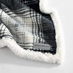 Eddie Bauer- King Blanket, Ultra Soft & Cozy Plush Home Décor, All Season Bedding (Vail Plaid Grey, King)