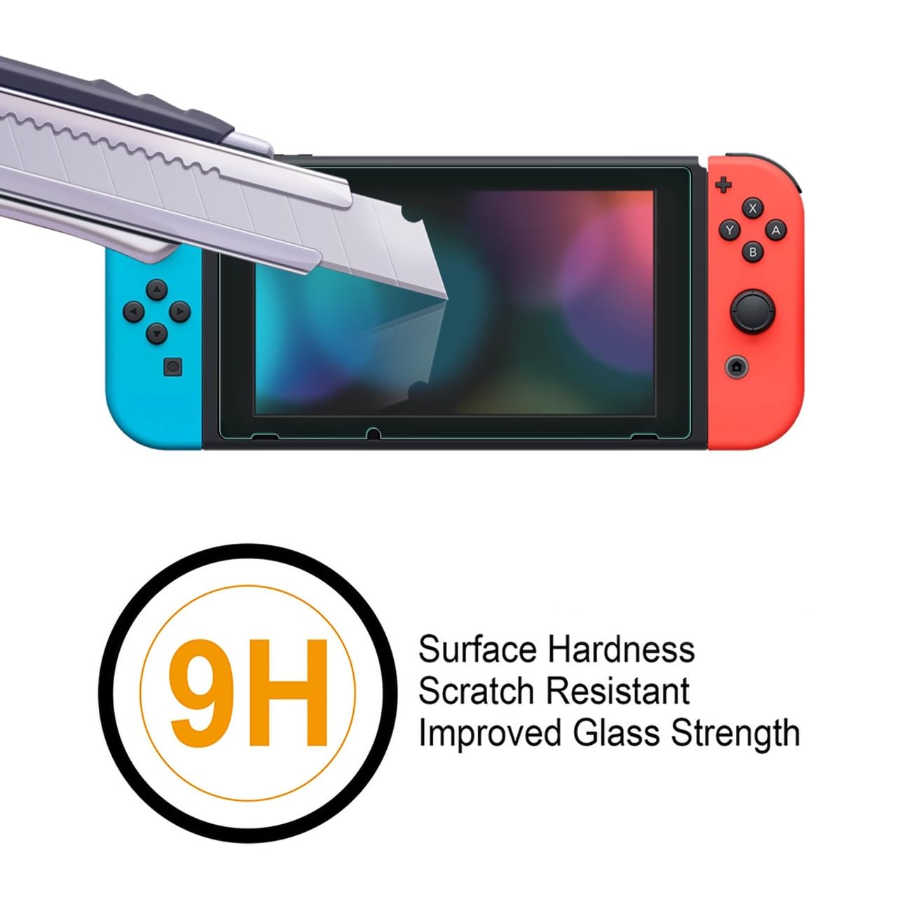 Supershieldz (2 Pack) Designed for Nintendo Switch Tempered Glass Screen Protector, 0.32mm, Anti Scratch, Bubble Free