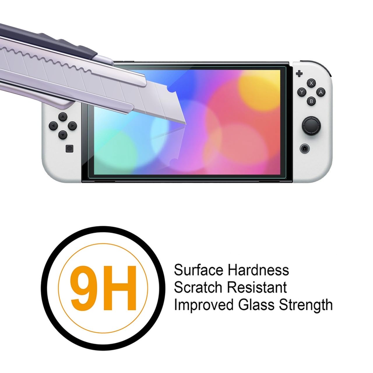 Supershieldz (2 Pack) Designed for Nintendo Switch OLED (2021) Tempered Glass Screen Protector, 0.32mm, Anti Scratch, Bubble Free