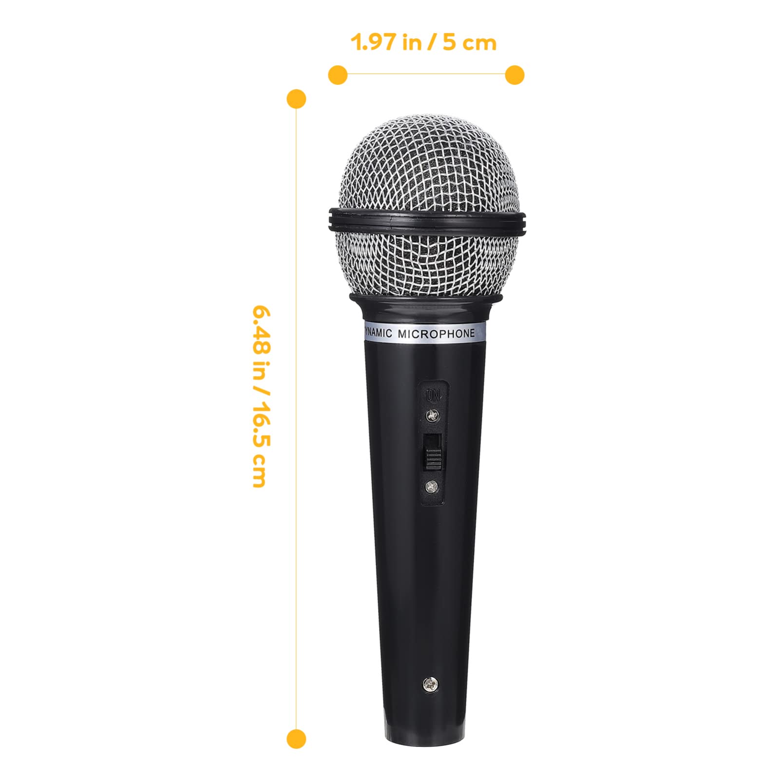 PATKAW Educational Toys Fake Microphone Prop 16.5x5x5cm Pretend Microphone Toy Toy Microphone for Kids Mic Costume Prop Toy Microphone for Karaoke Fun, Birthday Party Favors Kids Microphone