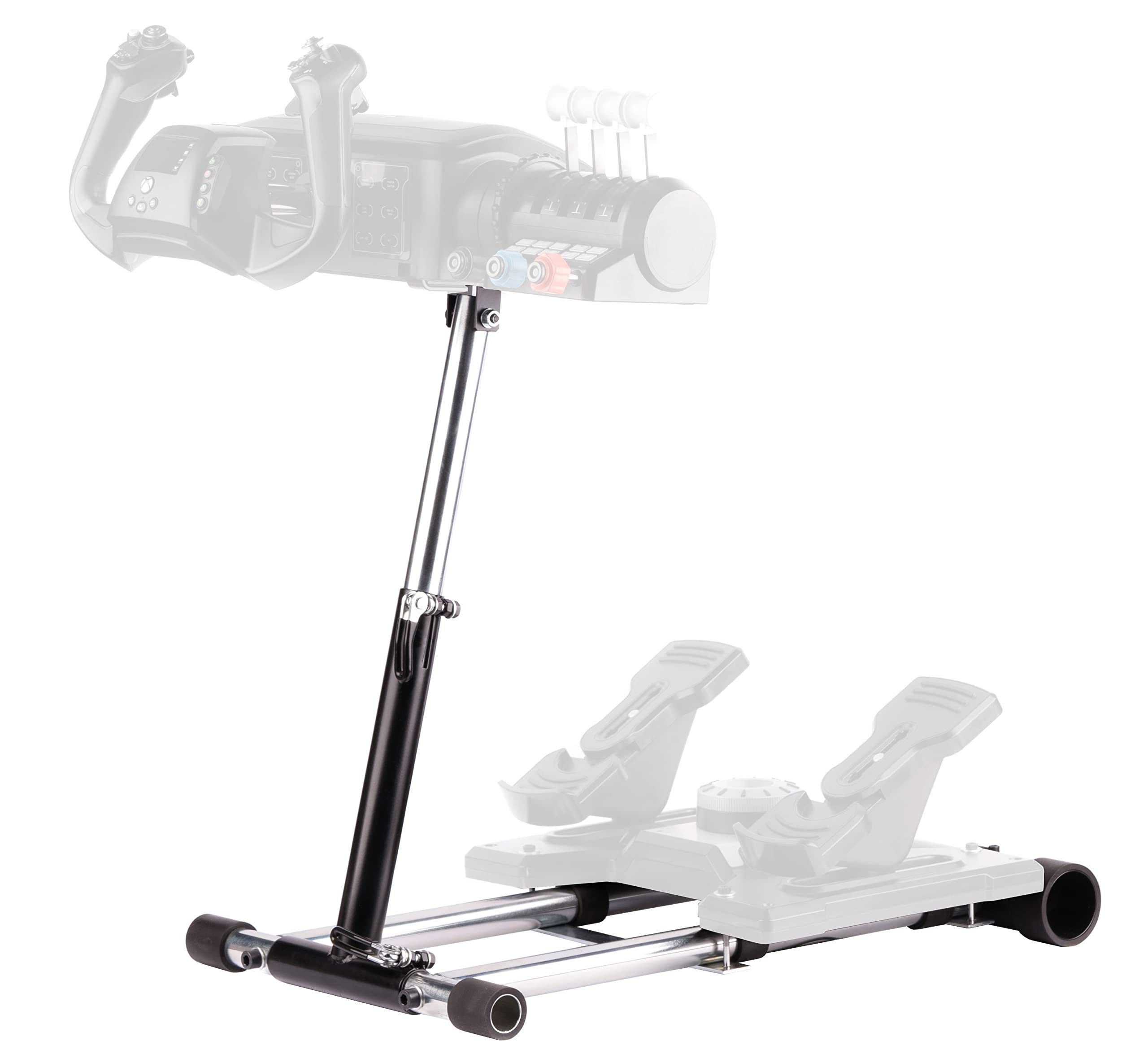 Wheel Stand Pro TB Flight Stand Compatible with Turtle Beach VelocityOne Flight Yoke, Throttle and TB rudders, Also Compatible with Saitek/Logitech Rudders. Flight gear not included.