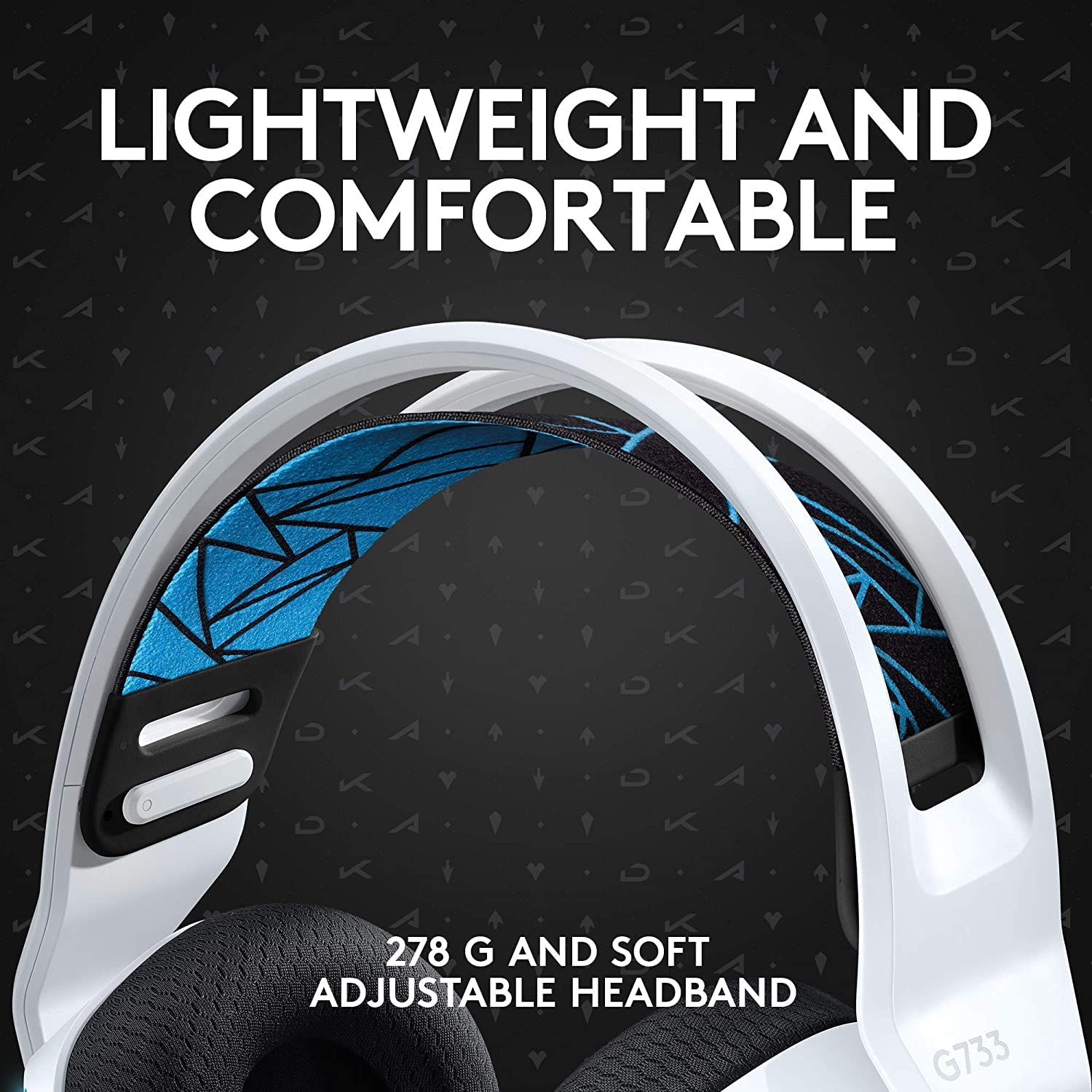 Logitech G733 K/DA Lightspeed Wireless Gaming Headset with Suspension for PC, Mac, PlayStation 4/5 (Renewed)