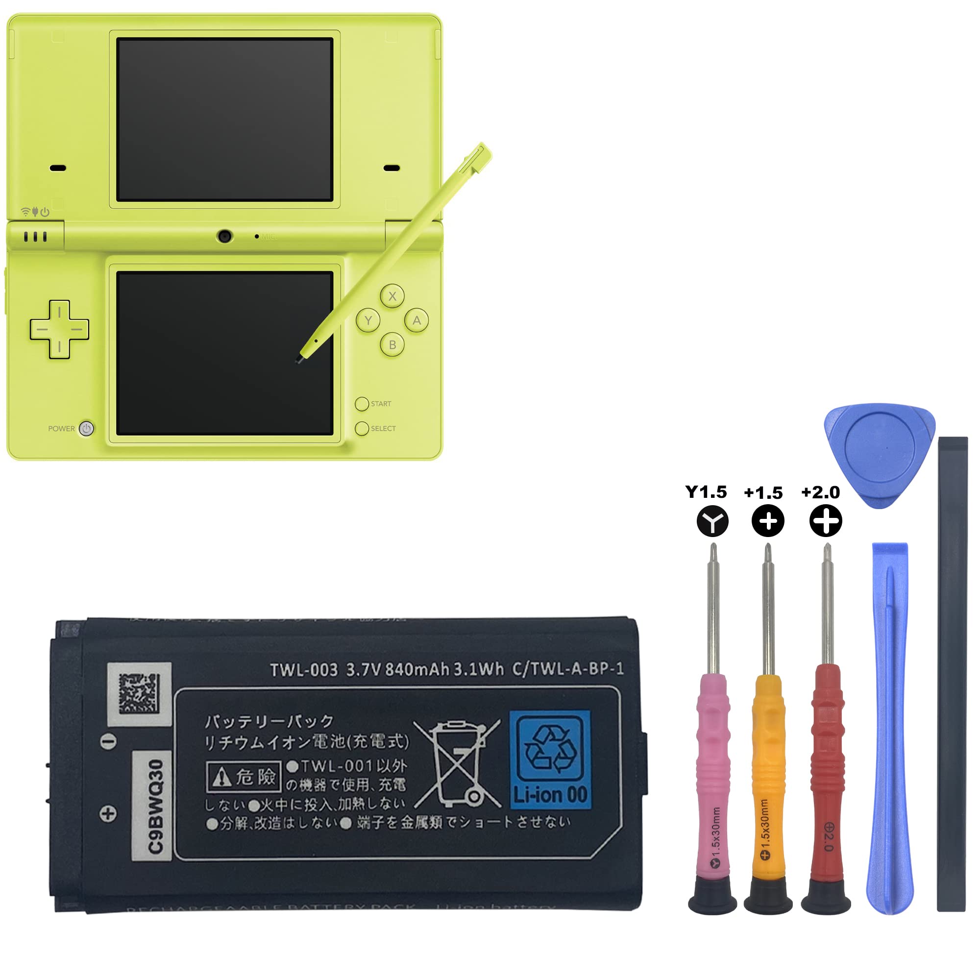 CENIFENX DSi Battery, TWL-003 3.7V 840mAh Replacement for Nintendo DSi, NDSi Game Player Battery, with Repair Tool Kit (Not for Nintendo DSi XL DSi LL DS Lite)